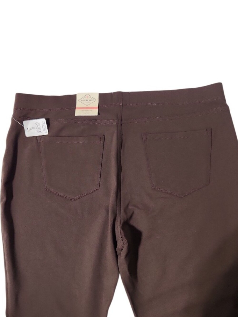 St John's Bay Brown Secretly Slender Jegging Fit Slim Leg XL - Picture 5 of 11
